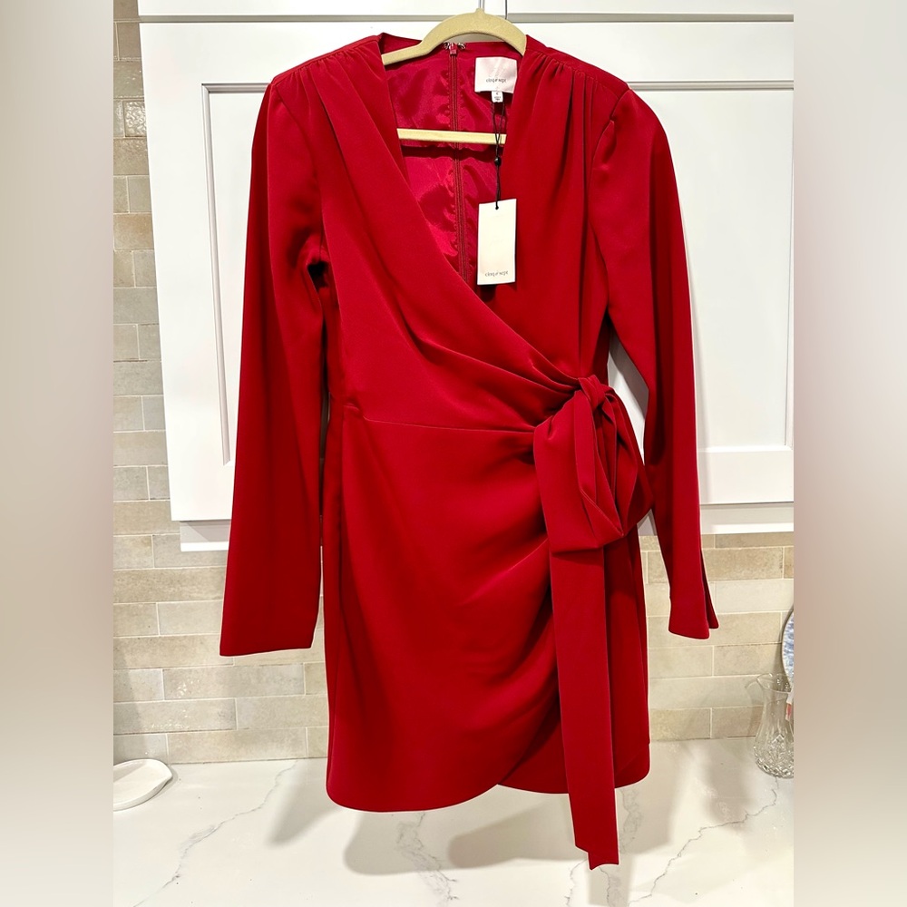 Sierra Long-Sleeve Wrap Dress Valentine’s Day Dress!